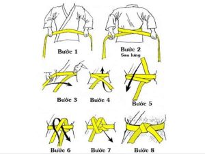 Cách thắt đai võ taekwondo chuẩn nhất cho các cấp bậc