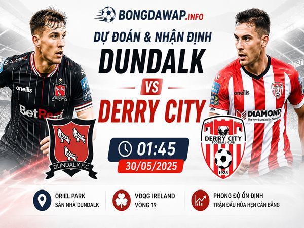 Dự đoán trận đấu Dundalk vs Derry City